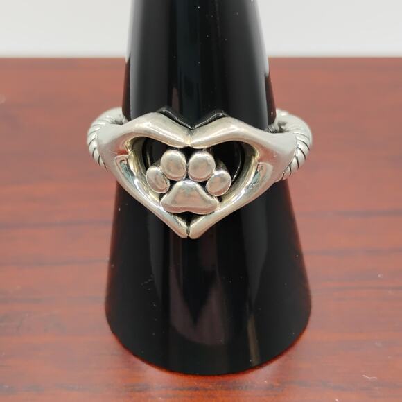 Jai By John Hardy Symbols of Love Dog Paw Ring Size 8 - Picture 1 of 7